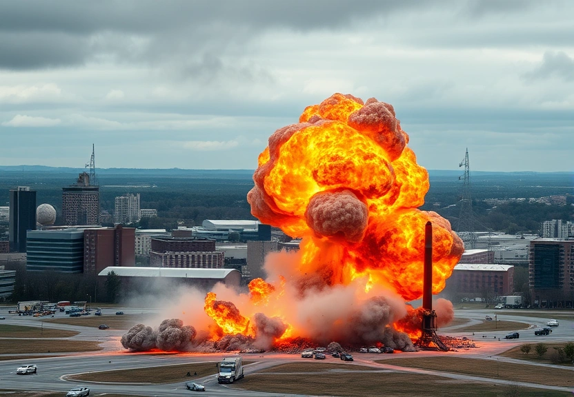Representação visual de Atualização sobre a explosão no Tennessee: Sem sobreviventes em cena