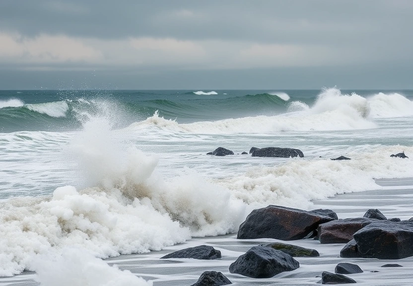 Representação visual de Atualização sobre o Nor'easter: Chuvas e ventos fortes ameaçam Filadélfia neste domingo