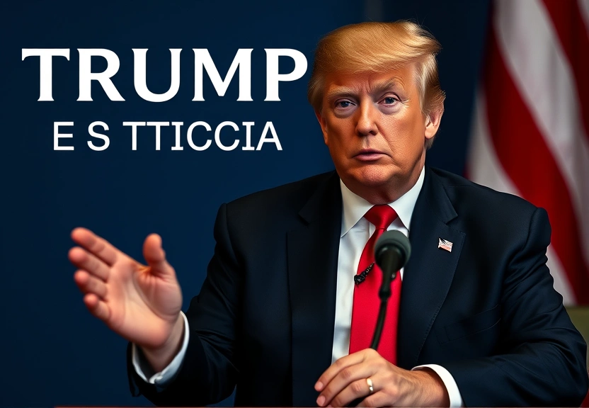 Representação visual de Trump e a Justiça: A Verdade sobre Suas Alegações de Violência em Queda Livre