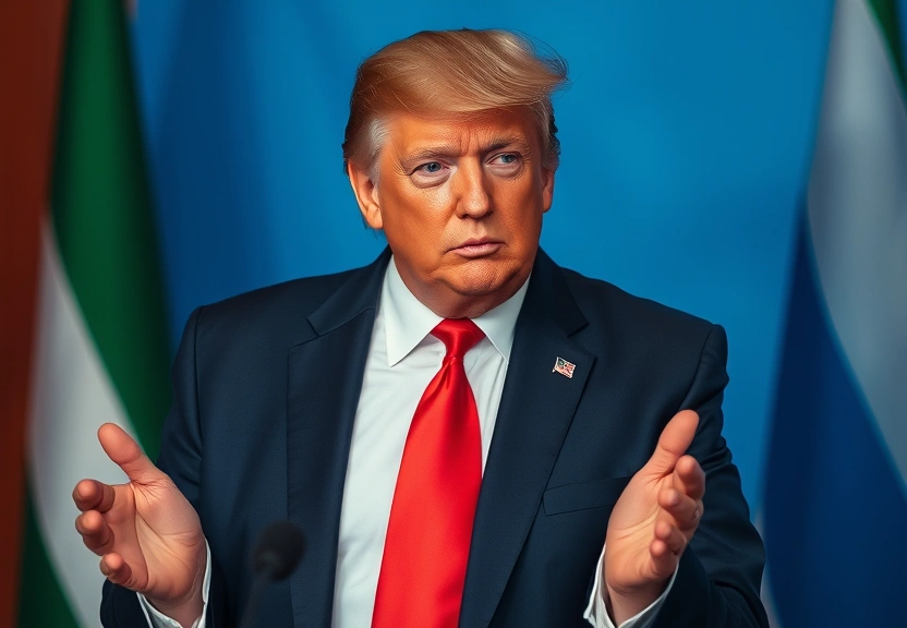 Representação visual de Trump e Líderes Mundiais Assinam Acordo de Cessar-Fogo em Gaza