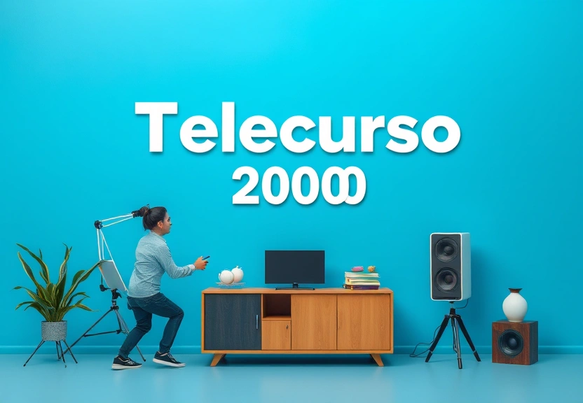 Representação visual de Telecurso 2000: como o maior programa educacional da TV deixou a Globo, perdeu sua proeminência com a internet e renasceu online, oferecendo aulas gratuitas a milhões.