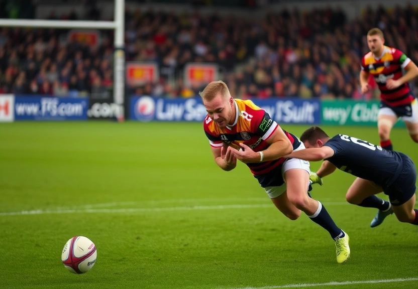 Representação visual de Prem: Gloucester 34-49 Bristol - Os Bears vencem emocionante partida com 12 tries contra o Gloucester sem vitórias
